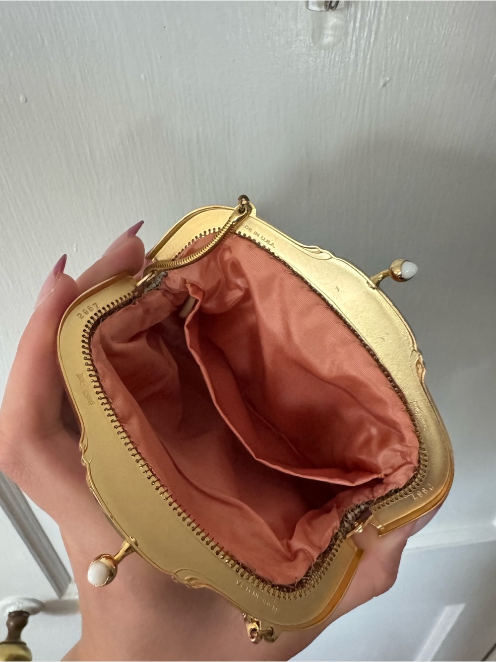 Whiting And Davis Rare Vintage 1940s/1950s Mesh Metal Cocktail Purse - In OG Box - Picture 5 of 9